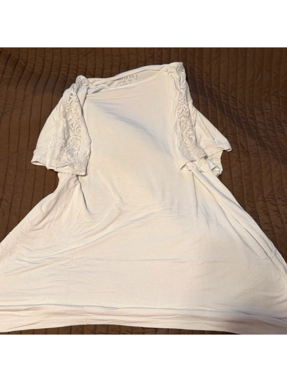 Torrid Supersoft Tee with Lace Shoulders